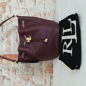 New Ralph Lauren Andie Drawstring Bag